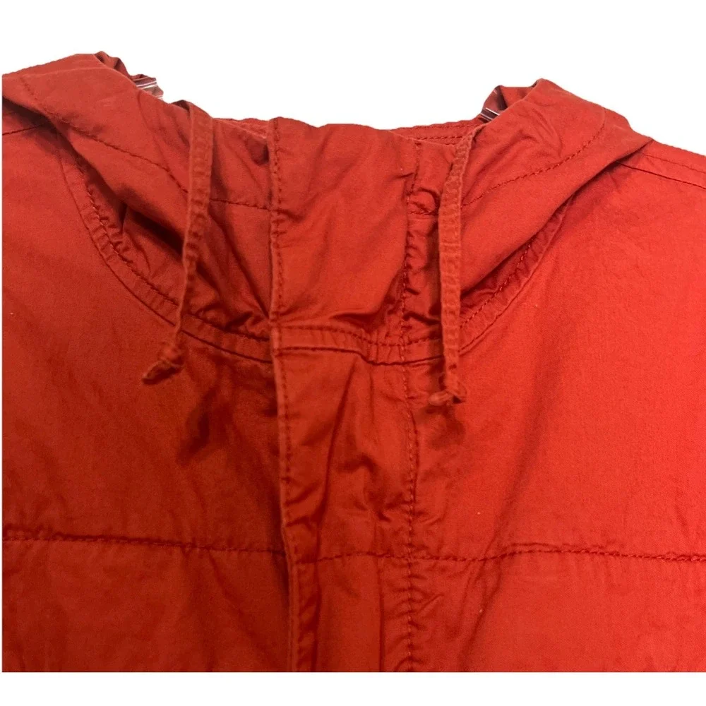 Vintage The North Face Full Zip Jacket Mens Medium Windbreaker Orange/‎ Gray